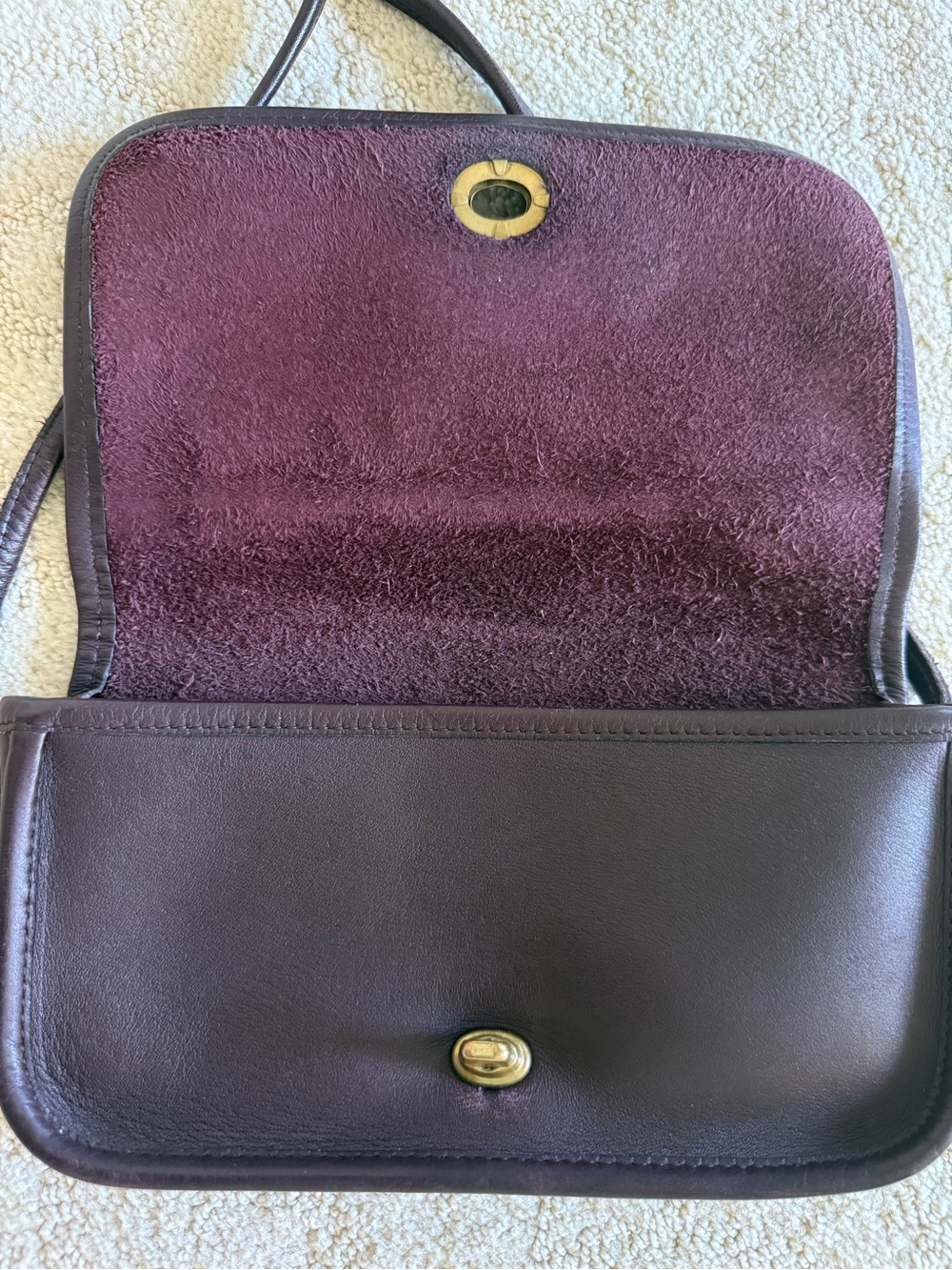 Coach Vintage Newyork Dinky Bag Burgundy - Picture 4 of 13